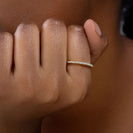 Diamond Bar Ring in Gold thumbnail