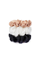 Organic Peace Silk Hair Scrunchies - Set of Three thumbnail