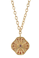 Guiding Light Necklace in 14K Yellow Gold with Multicolored Sapphires thumbnail