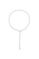 Akoya Pearl Adjustable Lariat Necklace in Yellow Gold thumbnail