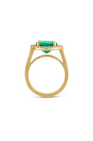 Sandy Leong Emerald Halo Ring thumbnail