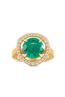 Sandy Leong Emerald Halo Ring thumbnail