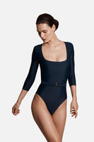 The Square Silhouette Swimsuit in Ocean Blue thumbnail