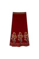 Foxtail Silk Velvet Embellished Skirt thumbnail