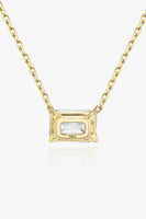 VRAI Solitaire Emerald Necklace in Yellow Gold thumbnail