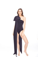 Milly Swimsuit in Black with Black Bow thumbnail