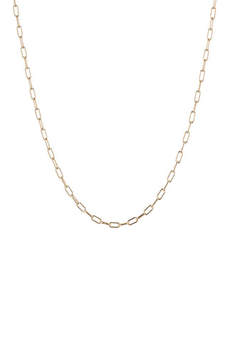 Gold Rounded Paperlink Chain