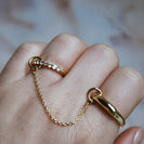 ring, chain, gold, gems, hand thumbnail