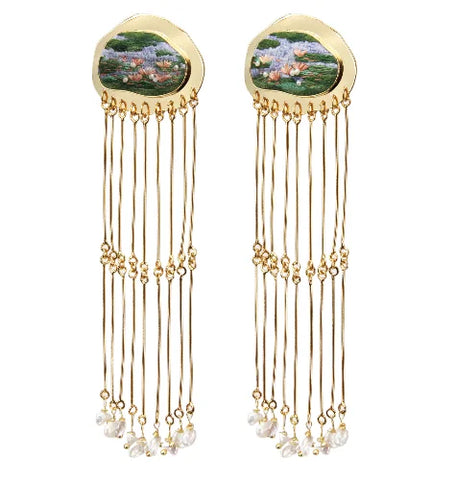 Royal Water lilies Earring