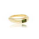 Green Tourmaline & Diamonds Mini Bubble Ring thumbnail
