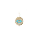 Turquoise, Gold & Diamond Charms Necklace Set thumbnail