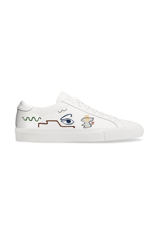 Linear Expressionism White Sneaker