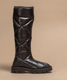 AMATERASU Quilted Nylon boot Black thumbnail