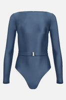 The Bateau Silhouette Swimsuit in Horizon Blue thumbnail