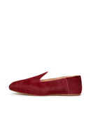 Leather Slide Loafer in Chili Red thumbnail