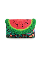 SOLD OUT: Mini Curved Watermelon Palm Clutch thumbnail
