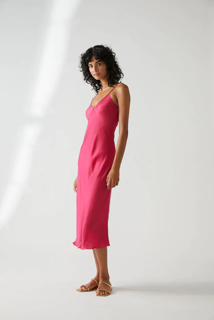 Mastani Slip Dress in Magenta – Maison De Mode