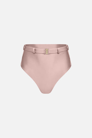 The High Waist Silhouette Bikini Bottom in Pink Sand