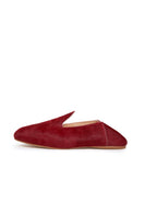 Leather Slide Loafer in Chili Red thumbnail