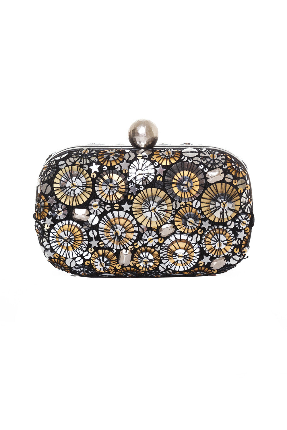SOLD OUT: Box Disquette Clutch in Metallic