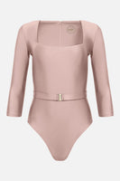 The Square Silhouette Swimsuit in Pink Sand thumbnail
