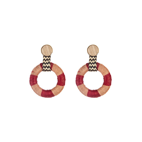 Red & Clay Maguey Earrings