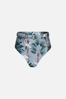 The High Waist Silhouette Bikini Bottom in Horizon Blue Heron thumbnail