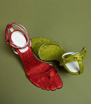 Selene Sandals in Red Glittler thumbnail