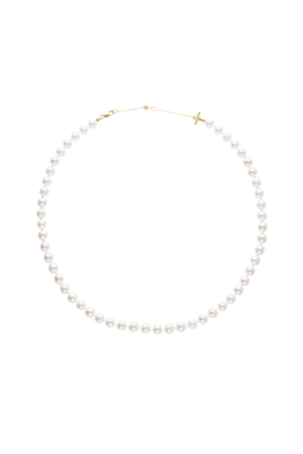 Akoya Pearl Strand Necklace in Yellow Gold