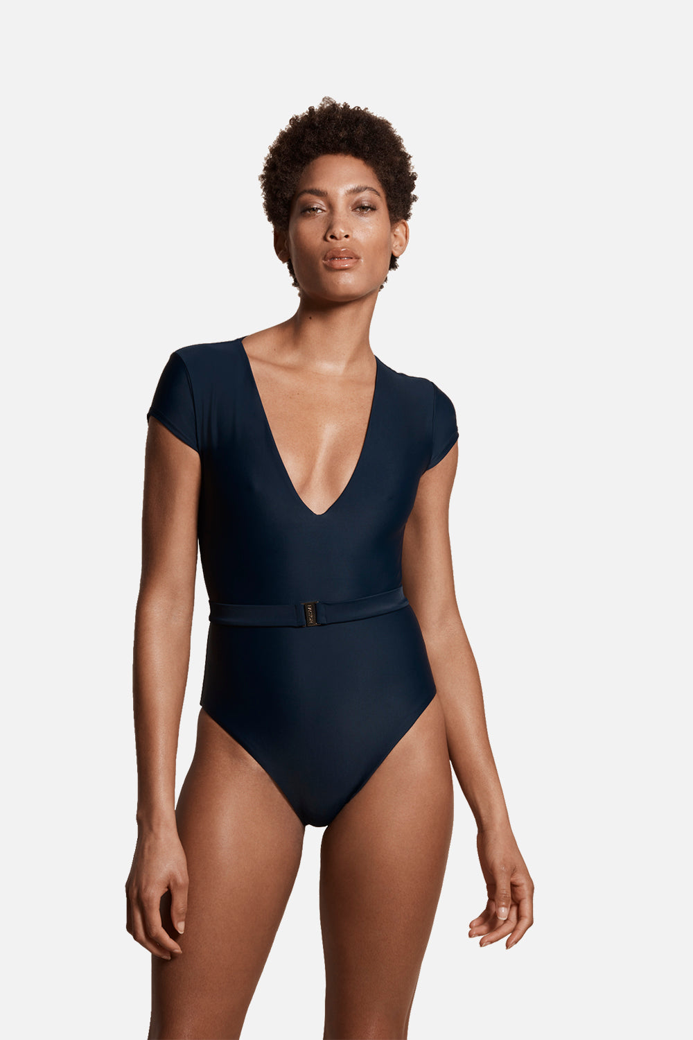 The Plunge Silhouette Swimsuit in Ocean