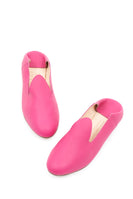 Leather Slide Loafer in Fuchsia thumbnail