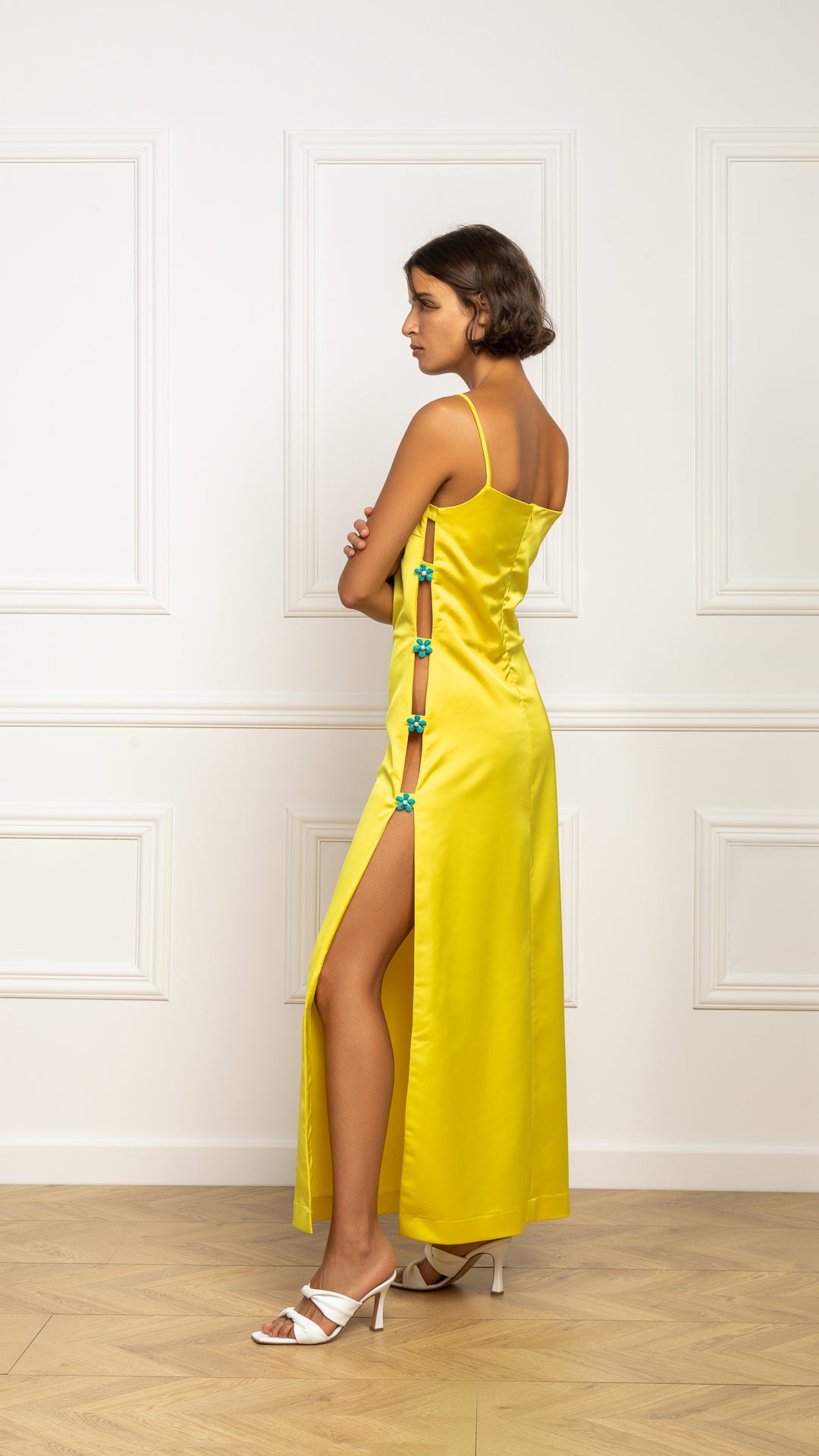 Odysee Silk Dress Yellow