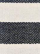 Black/ecru cotton striped shawll thumbnail