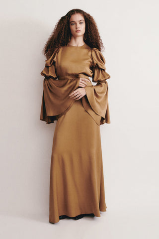 Iris Gold Dress