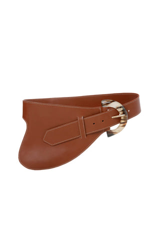 La Jefa Belt in Marron Leather