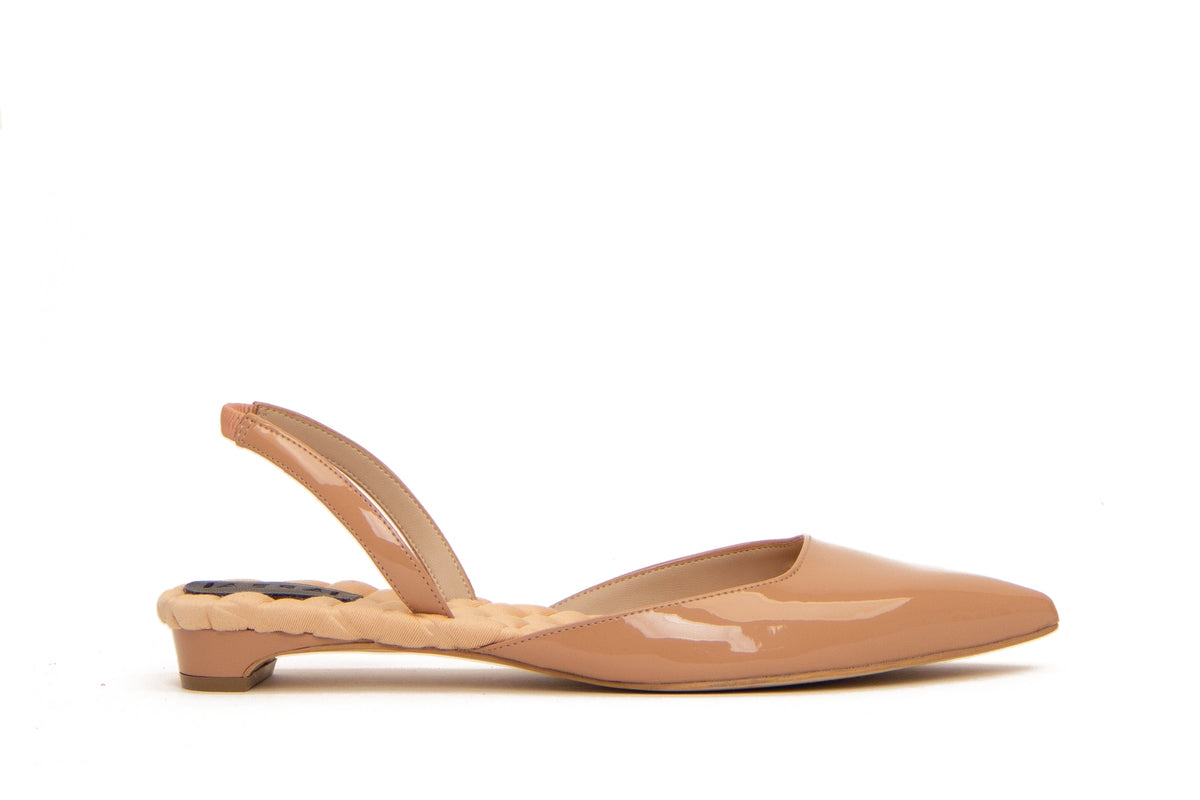JACKIE IN NUDE VEGAN PATENT LEATHER