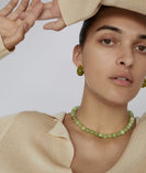 Odyssey Earring, Green | SHASHI Lucite Earring thumbnail