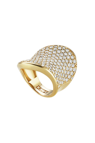 Wave Ring in Yellow Gold