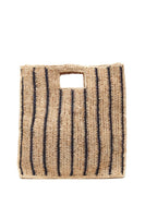 Veneta Bag in Natural with Navy Stripe thumbnail