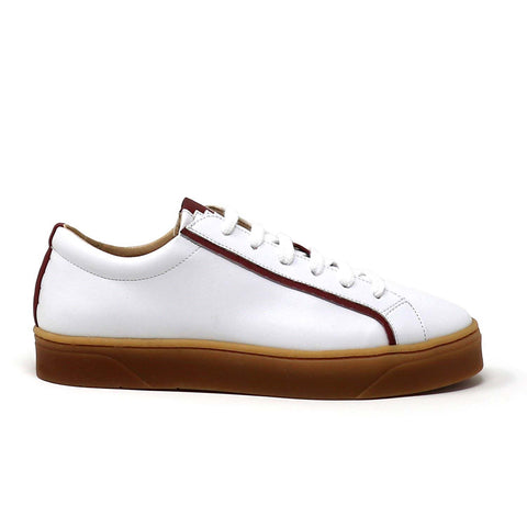 MEL white/scarlet vegan apple leather sneakers