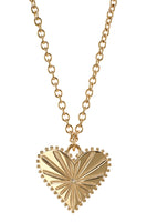 Pour Toujours Heart Coin Yellow Gold Necklace with White Diamond thumbnail