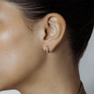 Olivia Earrings | SHASHI Huggie Earrings thumbnail