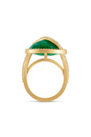 Emerald Cage Ring with Diamond Pavé thumbnail