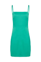 Odysee Silk Mini Dress Green thumbnail