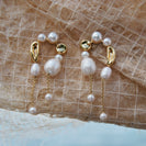 pearl, earrings, jewelry, summer, gift, gold, chains thumbnail