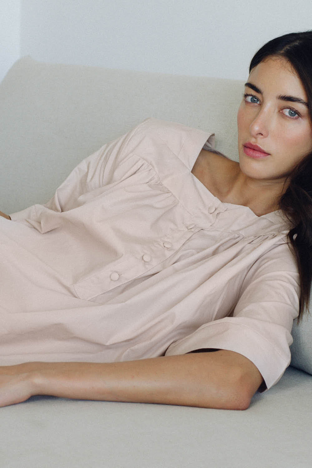 Vitoria Nightgown in Dusty Pink