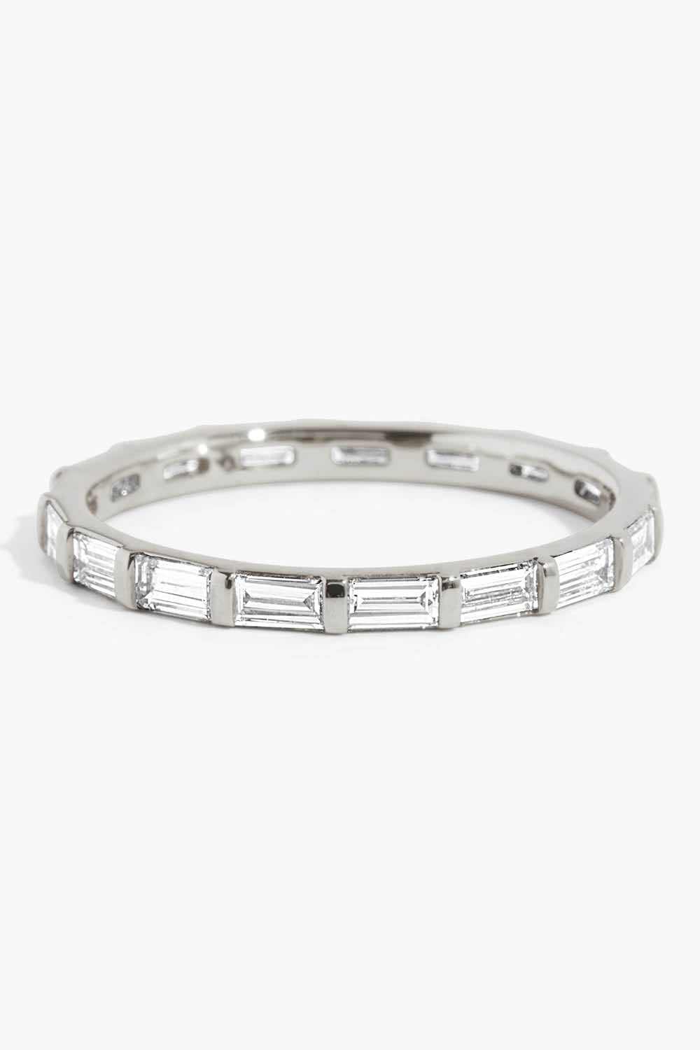 VRAI Baguette Infinity Band in White Gold