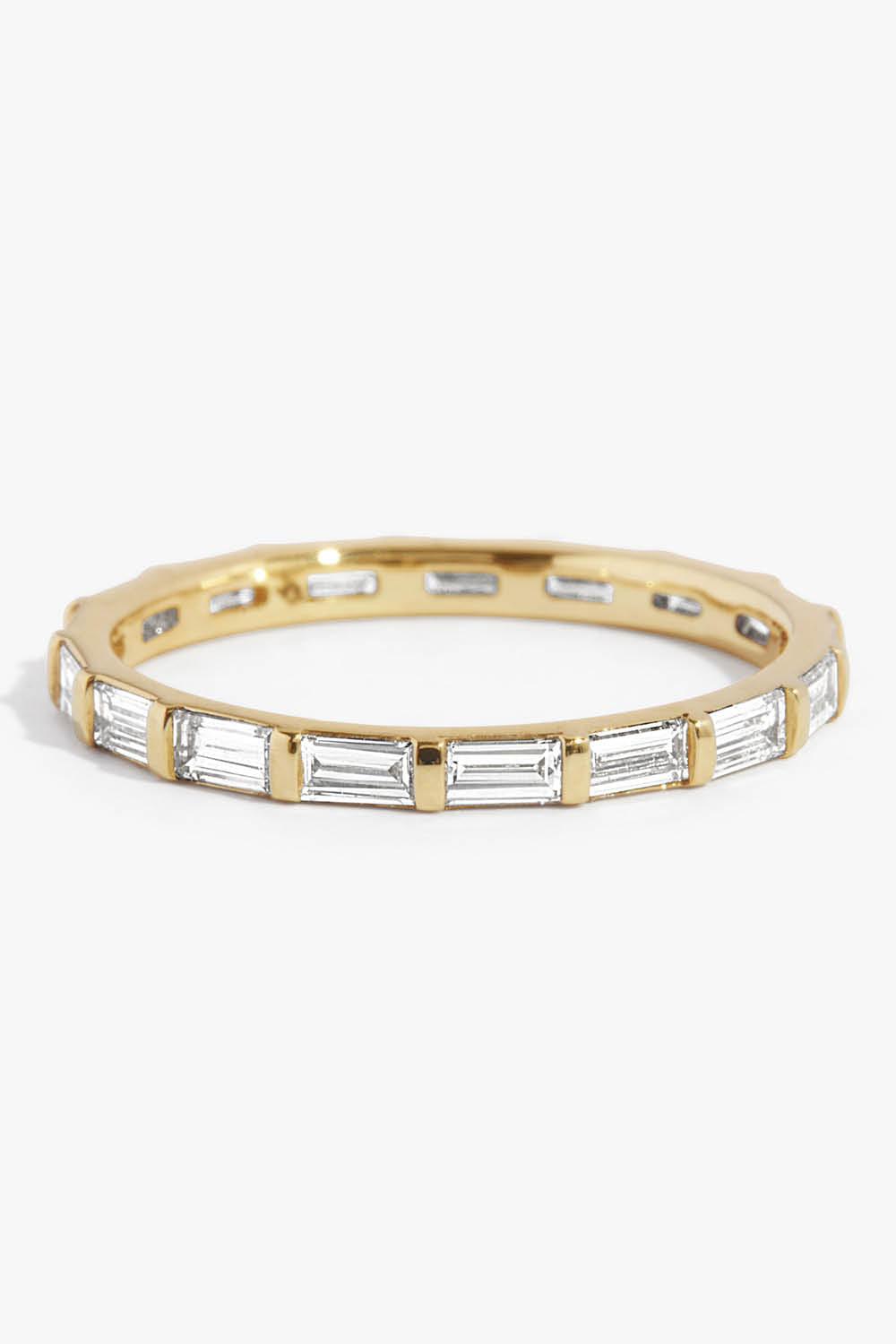 VRAI Baguette Infinity Band in Yellow Gold