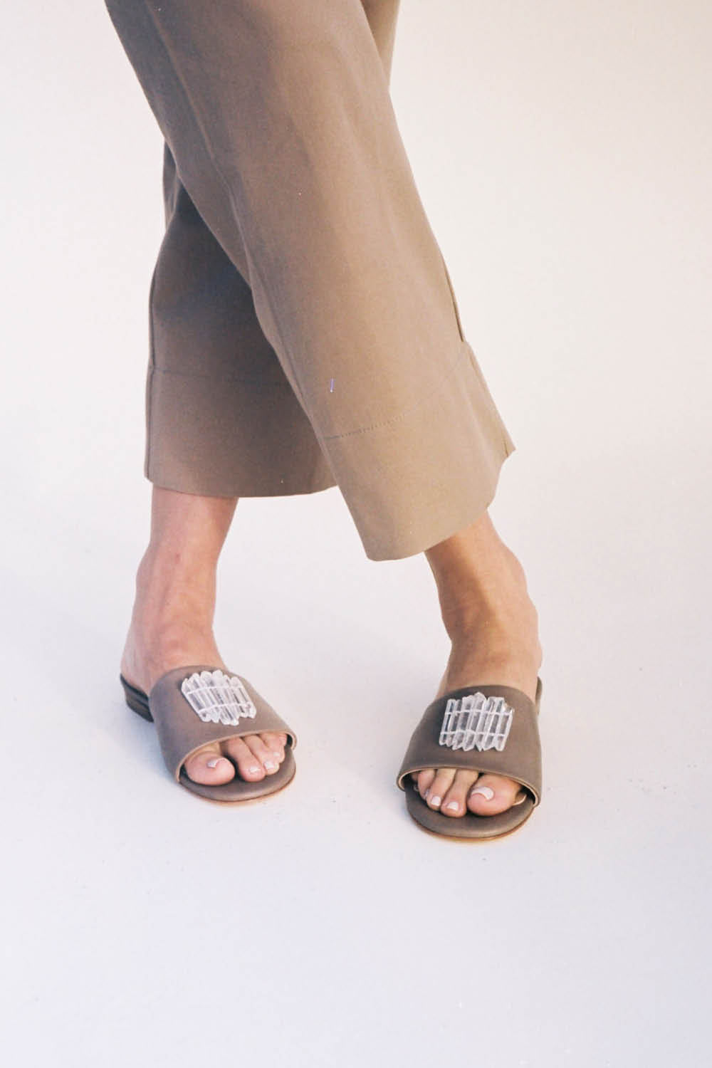 SAHARA Clear Quartz Sandal