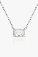 VRAI Solitaire Emerald Necklace in White Gold thumbnail